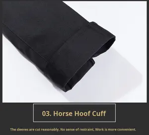 Uniformes <span class=keywords><strong>de</strong></span> <span class=keywords><strong>chef</strong></span> <span class=keywords><strong>de</strong></span> cuisine à manches longues en maille respirante avec logo personnalisé pour hommes et femmes - Product Image 4