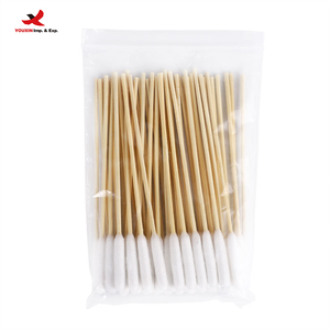 Lot de 50 cotons-tiges et bâtonnets quotidiens lisses et ronds en bambou, de qualité supérieure, pour le soin des animaux, le nail art et la vie quotidienne - Product Image 1