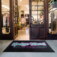 Tapis de sol personnalisables 100% nylon, impression de logo, design tufté, lavables, avec support en caoutchouc, pour extérieur, bureaux, hôtels, grandes marques
