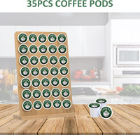 Style moderne Offre Spéciale porte-capsules Nespresso bambou cactus support pour dosettes de café boîte de rangement organisée conception OEM ODM