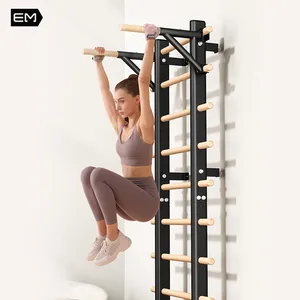 Custom Logo Home Gym Fitness Apparatuur Zweedse Muur Ladder Pull Up Bar