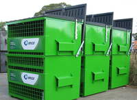 Haute qualité 2 Yard recyclage vert benne conteneur avant ascenseur poubelle couverture extérieure ordures traitement des déchets système de stockage HD