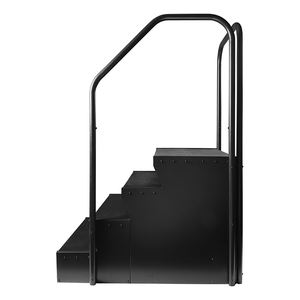 आसानी से आधुनिक डिजाइन बाथरूम होटल के लिए हैंडरेल टिकाऊ सीढ़ी सीढ़ियों के साथ आउटडोर 4-टियर सिंथेटिक लकड़ी के स्विमिंग स्पा कदम कदम - Product Image 3