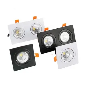 Slaapkamer Anti-Glare Oppervlak Gemonteerd Verzonken Led Plafondlamp Downlight Mini Vierkante Hotel Elektronische Spotlight Onderaan Lichten