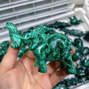 Vente en gros d'animaux en <span class=keywords><strong>malachite</strong></span> naturelle <span class=keywords><strong>de</strong></span> haute qualité, éléphant, tortue, ours, artisanat en cristal <span class=keywords><strong>de</strong></span> quartz pour <span class=keywords><strong>la</strong></span> décoration - Product Image 2