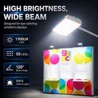 Projecteur LED 25W pour grille d'affichage SL-2062-N50L 5630 50 LED 1700LM pour stand de salon professionnel et bannière déroulante