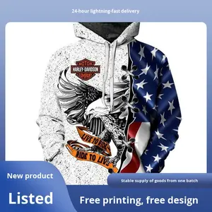 Felpa con Logo stampato in autunno inverno felpa con cappuccio da uomo ampia da donna per il prodotto auto di Halloween <span class=keywords><strong>felpe</strong></span> con cappuccio da uomo - Product Image 6