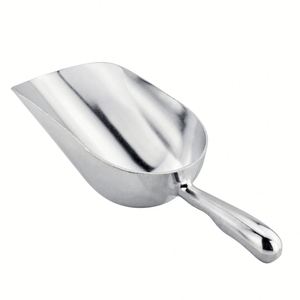 Round Bottom Ice Scoop Aluminum <b>Utility</b> Scoop With Handle for Multi-Purpose Use - Product Image 1