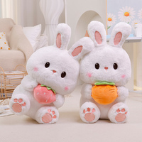 WPH mainan boneka kelinci buah Hare dengan PP katun pengisi 35/80cm tinggi untuk usia 2-14 hadiah uniseks