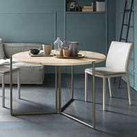 Klappbarer Runder Holz-Esstisch Multifunktional Minimalistisch Modern Luxuriös Beweglich für Kleine Wohnungen Nordischer Stil