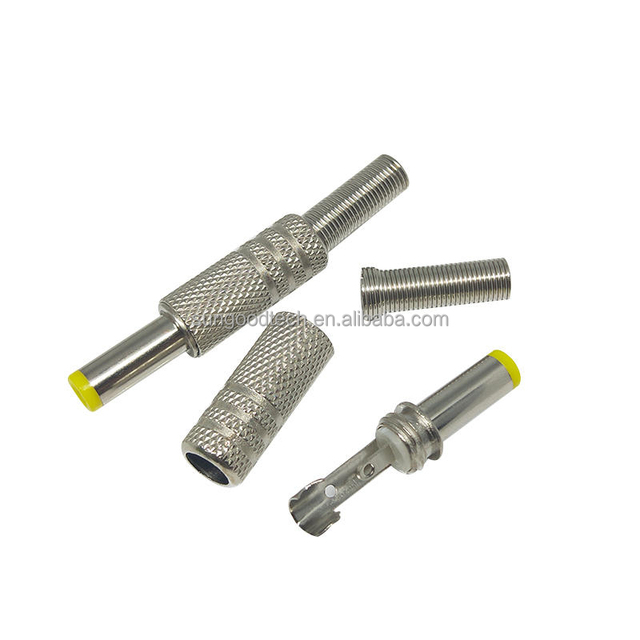 DC Power Plug 5.5*2.5MM Tuning Fork Head Metal Shell DC Male Connector 12V Welding Wire Type