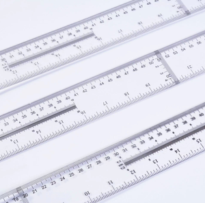 T vuông Acrylic cai trị trong suốt tốt nghiệp t-cai trị inch Metric t-vuông đo quy mô Cai Trị cho nghệ thuật khung và soạn thảo - Product Image 4