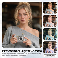 Petit appareil photo numérique mini pour étudiants, écran IPS HD 2,4 pouces, filtre, MP3, portable, prix d'usine bas