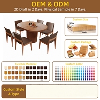 Table à manger ovale extensible en bois massif de petite taille (2m) – Ensemble de table moderne carrée avec extension pour maisons d'hôtes, villas et cuisines domestiques
