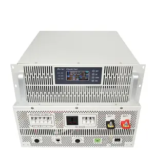 5kVA היברידי מהפך 48v קלט 100A MPPT שמש מטען 110v 220v פלט מתלה הר שמש מהפך