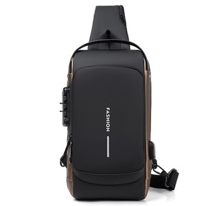 Nova Bolsa Transversal Masculina Antifurto com Porta USB à Prova d'Água, Durável e Moderna, para Viagem e Esporte - Product Image 2
