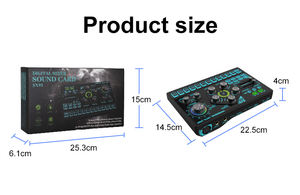 Huayi Voice SX91 Mix Console Amplificador Mezclador Tarjeta de sonido Bluetooth Computadora Mezcla de audio para grabación de estudio y en vivo - Product Image 2