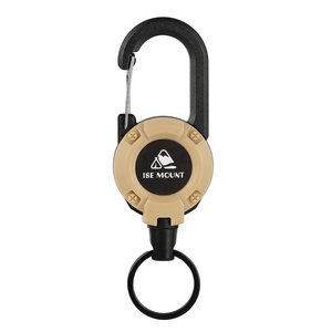 Porte-clés rétractable multifonctionnel avec mousqueton personnalisé pour les sports de plein air, le <span class=keywords><strong>camping</strong></span>, la randonnée, la pêche et l'escalade - Product Image 1