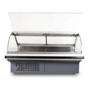 Refrigerador Comercial con Puerta Frontal Abatible para Exhibición de Carne, Congelador con Vidrio Colgante - Product Image 3