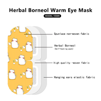 Masque oculaire relaxant auto-chauffant en coton à prix de gros, hydratant, anti-rides et anti-cernes pour un sommeil réparateur