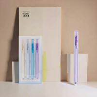 Ensemble de marqueurs DOMIKEE à pointe souple 4 couleurs pour impression UV, pour étudiants et usage au bureau