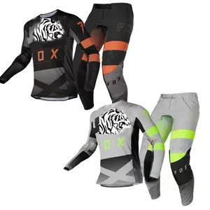 Conjunto de roupas para motocross em jérsei e calças, mais nova roupa para motocicleta de motocross mx bmx, equipamento enduro, trajes para motocicleta, 2022