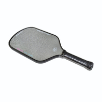 MOZKUIB Pagaies de Pickleball Surface en coton Raquette de Pickleball noire en fibre de carbone Logo personnalisé Pagaie de Pickleball en carbone conçue