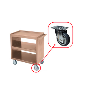 80mm/100mm/<span class=keywords><strong>125mm</strong></span> 4 Zoll/5 Zoll Thermo-Kunststoff-Gummi Industrielle Schwenk platte Lenkrad für Trolley Cart Monorail Trolley Wheel - Product Image 2