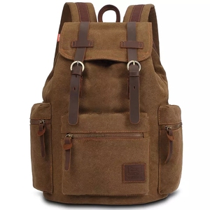 Custom Anti Theft School Leisure <b>Backpack</b> Man Hiking Travel Bag Vintage Canvas <b>Backpack</b> Brand Travel Canvas <b>Backpack</b> - Product Image 1