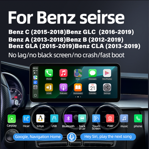 Lettore Multimediale GPS per Auto con Sistema Linux da 12,3 Pollici, Navigazione e Carplay per Mercedes C W205 GLC X253 AB CLA GLA 2013-2019 - Product Image 2