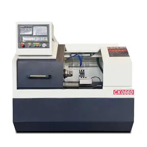 La fábrica china produce el torno plano del CNC mini ck0660