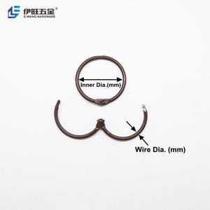 Anneaux de reliure en acier pour cartes ou dossiers, tailles et couleurs personnalisées, vente en gros EWANG - Product Image 4