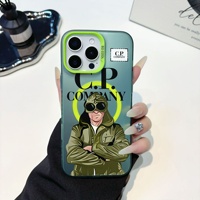 Mode C.P. COMPANY Coque de téléphone magnétique tendance en TPU+PC pour iPhone 16 15 14 13 12 11 Pro Max