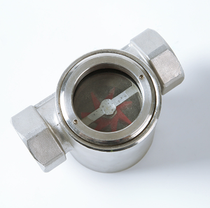 Indicateur <span class=keywords><strong>de</strong></span> débit <span class=keywords><strong>de</strong></span> liquide en verre <span class=keywords><strong>de</strong></span> <span class=keywords><strong>vue</strong></span> <span class=keywords><strong>de</strong></span> roue à haute pression avec extrémité filetée - Product Image 1