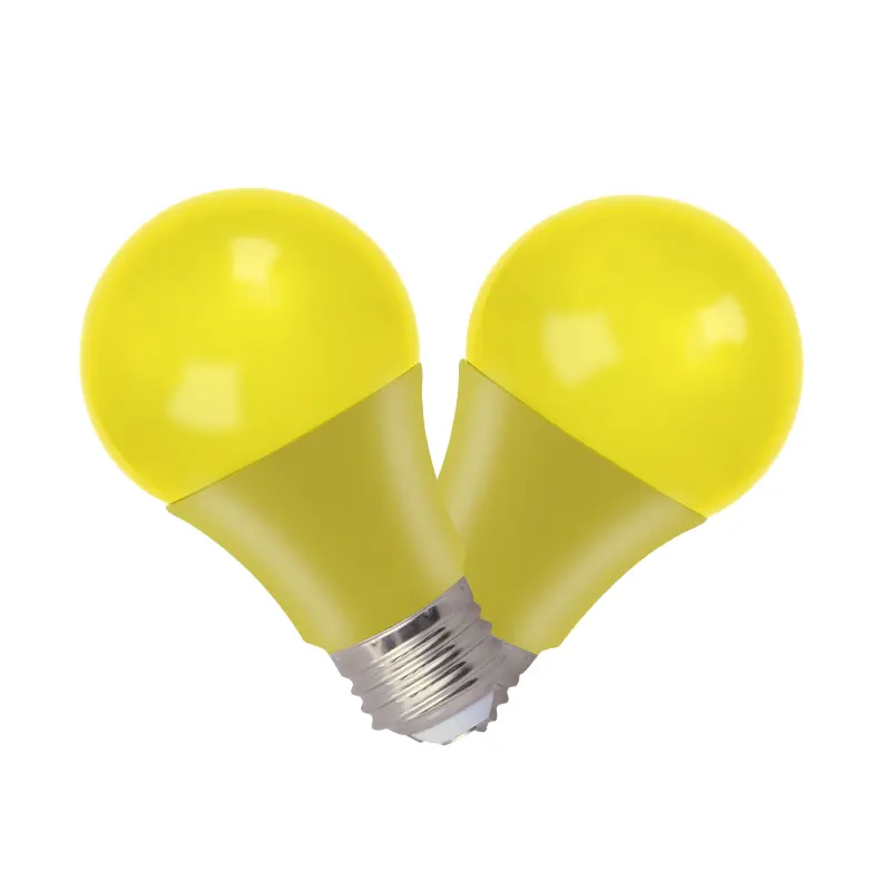 Worbest Energy Saving A19 Yellow Bulb CCT Tunable Triac Dimmable 9W Equivalent 60W Damp Location Lighting UL