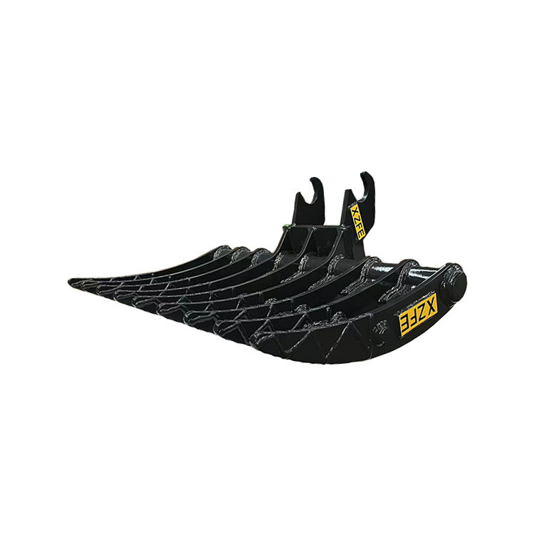 XZFE Width Heavy-duty Root Rake Bucket OEM/ODM Excavator Root Rake for JD Mini Digger