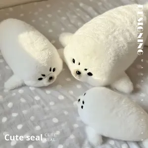 Lindos Peluches de Foca <span class=keywords><strong>Momo</strong></span> - Adorable Almohada Infantil de Animales Marinos - Regalo Navideño - Decoración del Hogar - Product Image 4