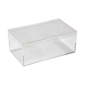 Contenedor de Plástico Transparente Rectangular, Grado Alimenticio, Caja de Almacenamiento Gruesa con Tapa para Dulces, Regalos, Coleccionables, Exhibición - Product Image 6