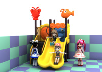 Juego de Columpios y Tobogán de Plástico para Interiores/Exteriores, para Jardín, Uso Educativo, Aeropuerto, Escuela, Parque de Atracciones, Área de Juegos, Ruiqi K91-k96