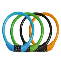 Câble de sécurité pour vélo YOUME en acier avec cadenas à code, antivol, accessoires de verrouillage