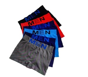 Bóxers Transpirables de Poliéster para Hombre, Ropa Interior sin Costuras al por Mayor - Product Image 1