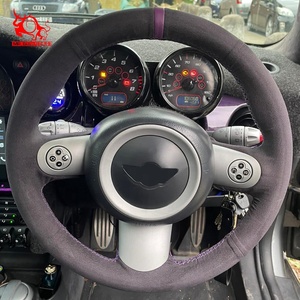 Couverture de <span class=keywords><strong>volant</strong></span> de voiture professionnelle avancée en daim italien alcanta ra pour <span class=keywords><strong>mini</strong></span> Paceman Roadster Coupé Countryman - Product Image 5