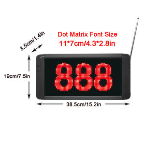 Sistema de llamada en cola inalámbrica para banco de Hospital, gestión de números de espera, voz en inglés y español - Product Image 3