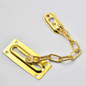 Chaîne de sécurité antivol en or pour porte, à fixation murale, Wenzhou Platinum Link, pour lieux commerciaux - Product Image 1