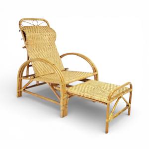 Luxury Handwoven Rattan Lounge <b>Chair</b> Handmade Natural <b>Wicker</b> Relax <b>Chair</b> Modern Patio <b>Garden</b> Home Furniture Factory - Product Image 2