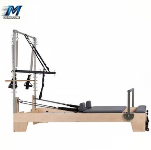 Meridian Commercial Set de Equipos de Gimnasio, Yoga y Fitness Personalizados, Máquina Reformadora con Cama de Madera y Cuero PU - Product Image 1
