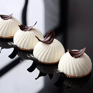 AKOKO6 <span class=keywords><strong>Pâtisserie</strong></span> Française Spirale Boule <span class=keywords><strong>Cercle</strong></span> Demi-Ronde Moule en Silicone Outil de Cuisson pour Mousse Gâteau Gâteau Outils - Product Image 5