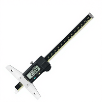 Jauge de profondeur numérique 0-150mm 200mm 300mm 0.01mm, jauge de profondeur électronique avec base en T pour l'inspection des pièces usinées