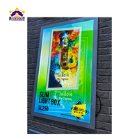 27X40 inci lampu latar LED iklan film bingkai Poster kotak lampu kotak lampu LED