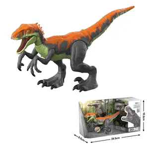 Modelo de dinosaurio Jurásico para niños, juguete educativo de animales con sonido luminoso, 2023